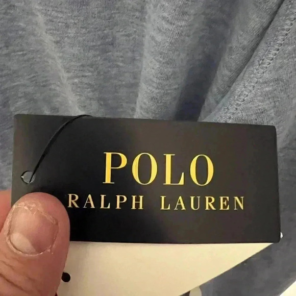 NWT Polo Ralph Lauren Jersey Luxury 1/4 Zip Pullover Light Blue XL Sweater - Picture 5 of 7